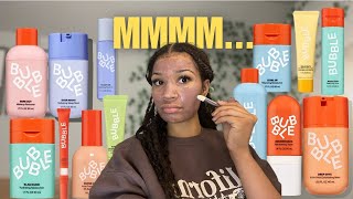 I Tried Every Bubble Skincare Product [upl. by Alig137]