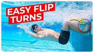 Freestyle Flip Turn For Beginners  3 Easy Steps [upl. by Verdie]