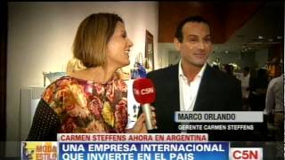 C5N  MODA CARMEN STEFFENS AHORA EN ARGENTINA [upl. by Mansfield]