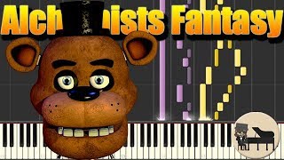 Freddy Fazbears Pizzeria Simulator  Alchemists Fantasy Piano Tutorial Synthesia HD Cover [upl. by Oecile6]