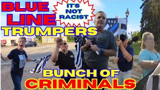 Blue Line Trumpers assault journalists HerestheDeal [upl. by Rebmac188]