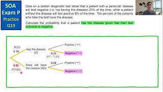 SOA Exam P Practice Q19 [upl. by Ydolem]