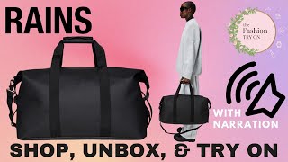 Rains  Hilo Weekend Bag UNBOXING  The Fashion Try On [upl. by Emmalynn992]