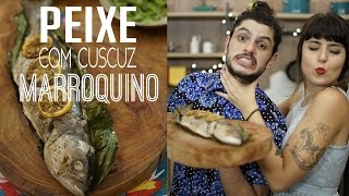 Peixe com Cuscuz Marroquino  PRATO DO DIA até 10 REAIS [upl. by Eniawed]