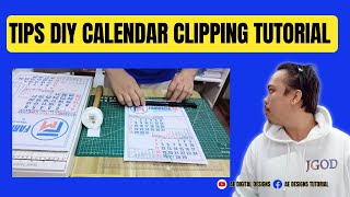 DIY CALENDAR CLIPPING TUTORIAL I TIPS KUNG PAANO MAG LAGAY NG METAL CLIP KAPAG WALA MACHINES [upl. by Blader]