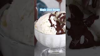 HOMEMADE MAGIC SHELL 5 MINUTES  LINK IN DESCRIPTION recipe magicshell chocolate shorts [upl. by Nanam]