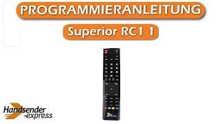 Programmierung meines Handsenders Superior RC1 1 [upl. by Eletnahs418]