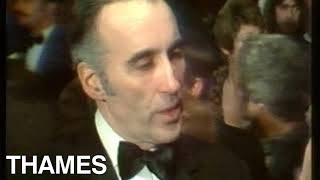 Christopher Lee interview  Royal film premier  Three Musketeers  1974 [upl. by Eiramyma]