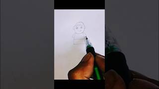 Quick Sketch Drawing a simple boy in simple steps drawing art shorts [upl. by Nitsir72]