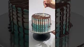 Chocolate dripping Cake 🎂 decorations tutorial cake cakedecorating ytshorts shortsfeed shorts [upl. by Cinom]