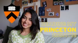 Reading My PRINCETON Essays  Tips amp Tricks [upl. by Mera]