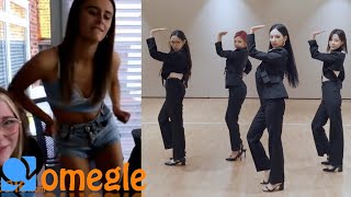 AESPA NEXT LEVEL DANCE PRANK OMEGLE REACTION [upl. by Akeret]