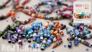 How to make Paper Beads from Magazines [upl. by Jariv]