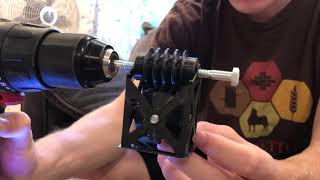 3D printed worm and worm gear [upl. by Ecnal]