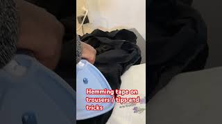 hemming tape on pants hemming tape tips and tricksshortvideo youtubemadeforyou diy youtube [upl. by Presley]