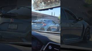 fk8 honda civic type r pull under overpass exhaust sound [upl. by Zaremski]