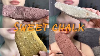 SWEET CHALK💞🍬CHALK IN CRUMBS💞🍬 ASMR CHALK EATING ASMR EDIT [upl. by Enilrae]