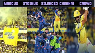 CSK vs LSG  Marcus Stoinus outmuscled CSK at Chepauk Crowd  IPL 2024 [upl. by Yajet]