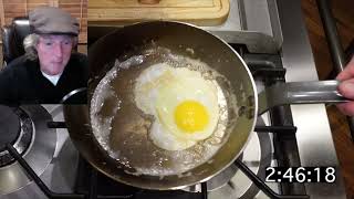 INDEPTH Exactly How to Slide an Egg in a Carbon Steel Skillet [upl. by Nonac]