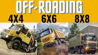 OFFROAD Test with MercedesBenz AROCS 4X4  6X6 And 8x8  Very Advanced technology 2023offroad [upl. by Netsrak]