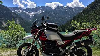 Moto Guzzi V85 TT Alpentour Allgäu Gaichtpass Plansee Lechtal Furkajoch [upl. by Elrebmik377]