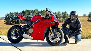 2023 Ducati Panigale V4 S First Ride amp Review [upl. by Atteloiv]