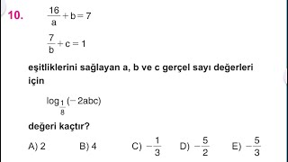 LOGARİTMA ZOR SORU 3 Orijinalden [upl. by Eanal878]