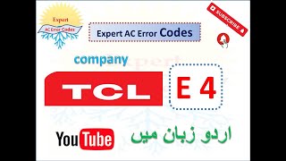 TCL AC E4 error Codes [upl. by Atiuqrahs56]