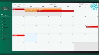 REACT BIG CALENDAR Mini série Tutorial de como integrar usar e inserir dados no react big calendar [upl. by Ahcilef902]