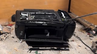 Canon Pixma MP280 Inkjet Printer Destruction [upl. by Iclehc]