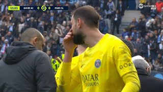 Donnarumma RED CARD Vs Le Harve 🟥 [upl. by Selwyn]