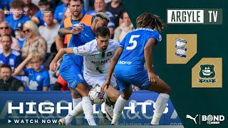 Highlights  Birmingham City 21 Plymouth Argyle [upl. by Aceber]