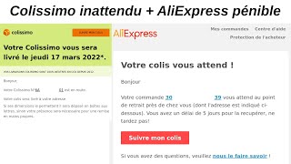 AliExpress prétend que le colis a été livré au bureau de Poste  Mail inattendu colissimo livraison [upl. by Travers]