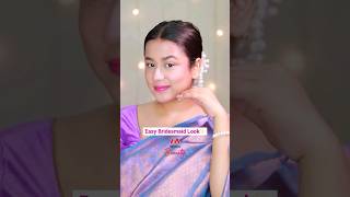 Monochromatic Makeup Tutorial For Bridesmaids  Shimmery Eye Makeup Look  Myntra Shorts [upl. by Akir901]