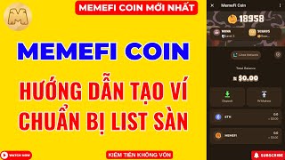 MemeFi Coin  Hướng Dẫn Tạo Ví Nhận MemeFi Coin Mới Nhất [upl. by Ayotel22]