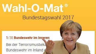 WahlOMat zur Bundestagswahl 2017 Wahl 2017 Ich mache den WahlOMat mit euch TV Duell 2017 [upl. by Aela]