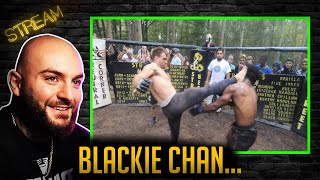 Edmon reagiert auf Streetbeefs Blackie Chan vs Mayhem  Stream Highlights [upl. by Anialahs196]