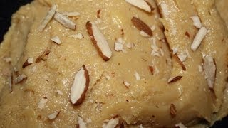 Badam Halwa  Almond Halwa  Halva [upl. by Ahsihat988]