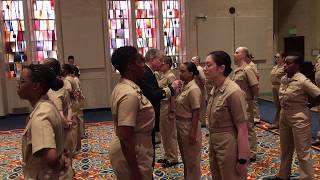 OBC 109 Pinning Ceremony with CPO CAPT Brian Lewis [upl. by Aihsal56]