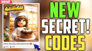 BREADWINNERS BETA New Codes  ROBLOX SECRET CODES NEW RECIPES [upl. by Tonye]