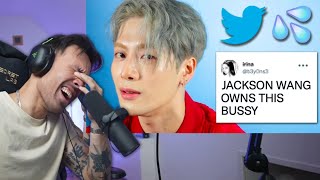 Jackson Wang Reads Thirst Tweets is HILARIOUS [upl. by Akimak]