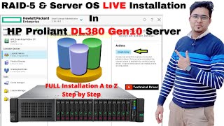 How to Configure RAID in HP ProLiant DL380 Gen10 Server  Full Configuration RAID with OS 🔥🔥😍 [upl. by Aicekat]