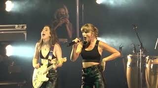 Haim amp Taylor Swift  Gasoline amp Love Story  The O2 Thursday July 21st 2022 [upl. by Rosamond]