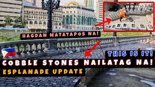 Cobble Stones Nailatag na Hagdan Matatapos na at Plant Box may mga Halaman na Esplanade update 🇵🇭 [upl. by Ymij]