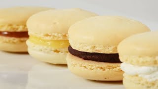 French Macarons Recipe Demonstration  Joyofbakingcom [upl. by Anisah]