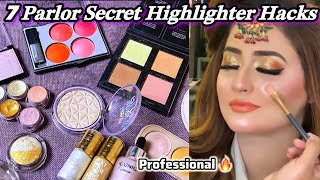 7 Amazing Highlighter Hacks  Parlor Secret Highlighter  beautyhacks makeup [upl. by Deppy481]