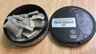 Lundgrens Perforerad Vit Snus Review in 4K [upl. by Nitsirc]