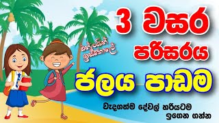 3 වසර පරිසරය ජලය පාඩම  grade 3 parisaraya  3 wasara parisaraya  jalaya padama  3 shreniya jalaya [upl. by Novaat]