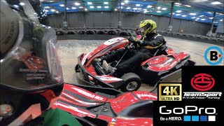 Teamsport Brighton  Electric Indoor Karting  GoPro 4K POV [upl. by Lamrej]