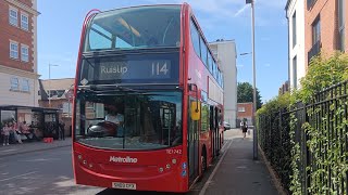 PRV Bus Route 114 Cornwall Road to Ruislip Station Metroline ex first Enviro400 TE1742 SN09CFX [upl. by Brigham]